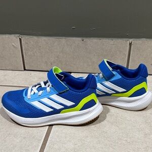 Adidas Kids Sneakers in Blue and Neon Green
